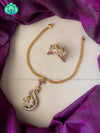 Peacock pendant flexible chain neckwear with earrings - Zivara Fashion