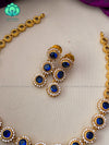 Simple cute motif free neckwear with earrings- Zivara Fashion
