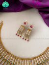 Elegant thorn necklace with earrings CZ matte Finish- Zivara Fashion