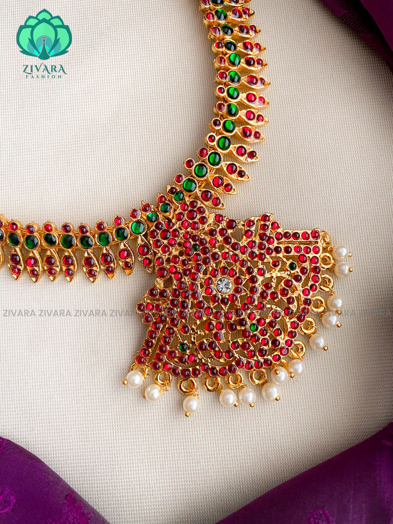 Indra - A kemp short neckwear jewellery - south indian jewellery