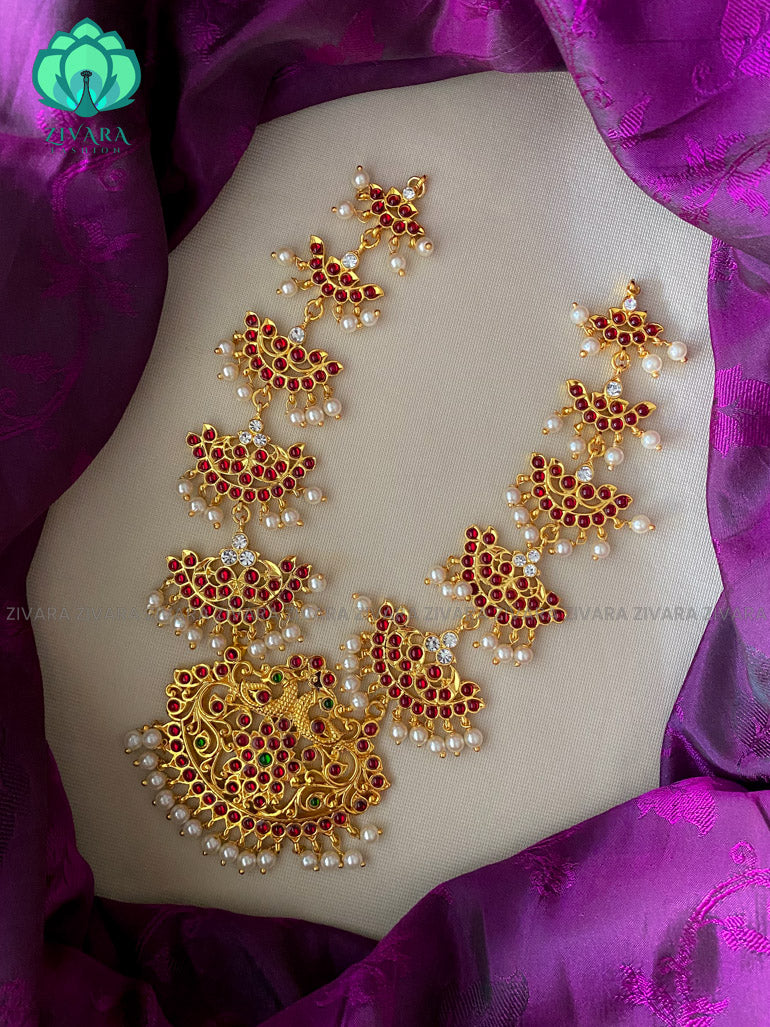 Keerthy - A kemp neckwear  jewellery- south indian jewellery-zivara fashion