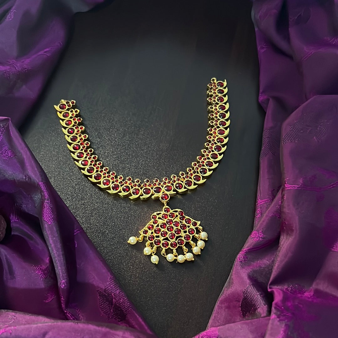 Anuja- kemp neckwear  jewellery - Zivara fashion- south indian kemp neckwear for women