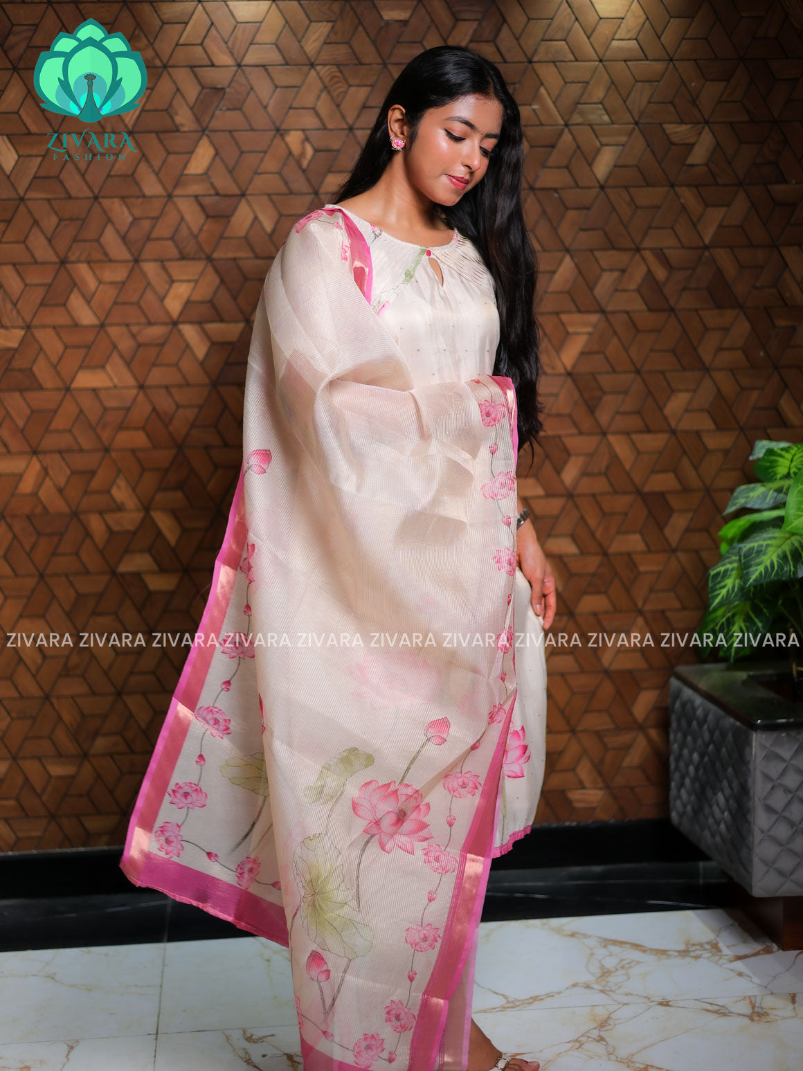 KAMALAM- FESTIVE HOT SELLER EXCLUSIVE TOP AND DUPATTA SET for women- Label Zivara