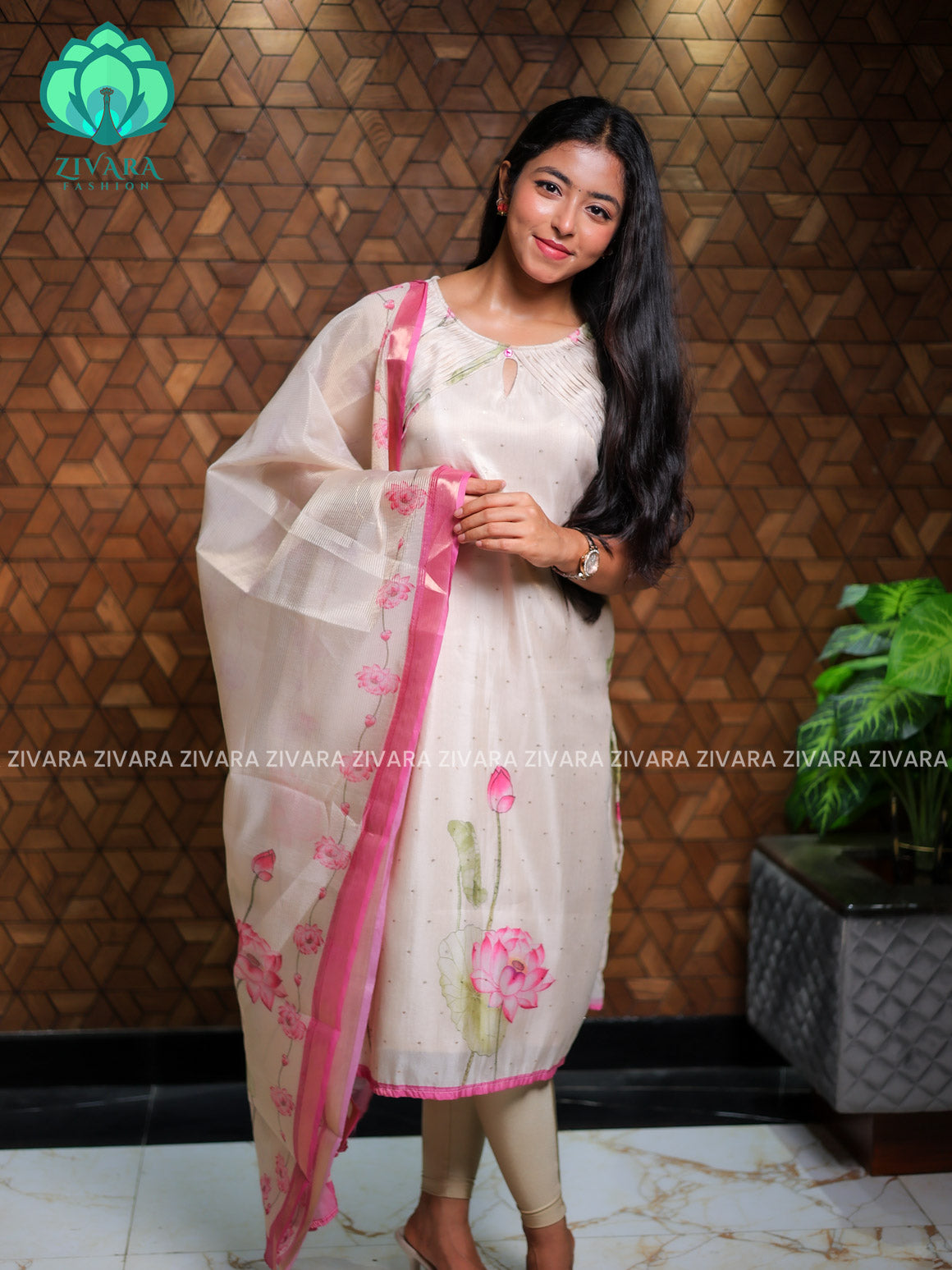 KAMALAM- FESTIVE HOT SELLER EXCLUSIVE TOP AND DUPATTA SET for women- Label Zivara