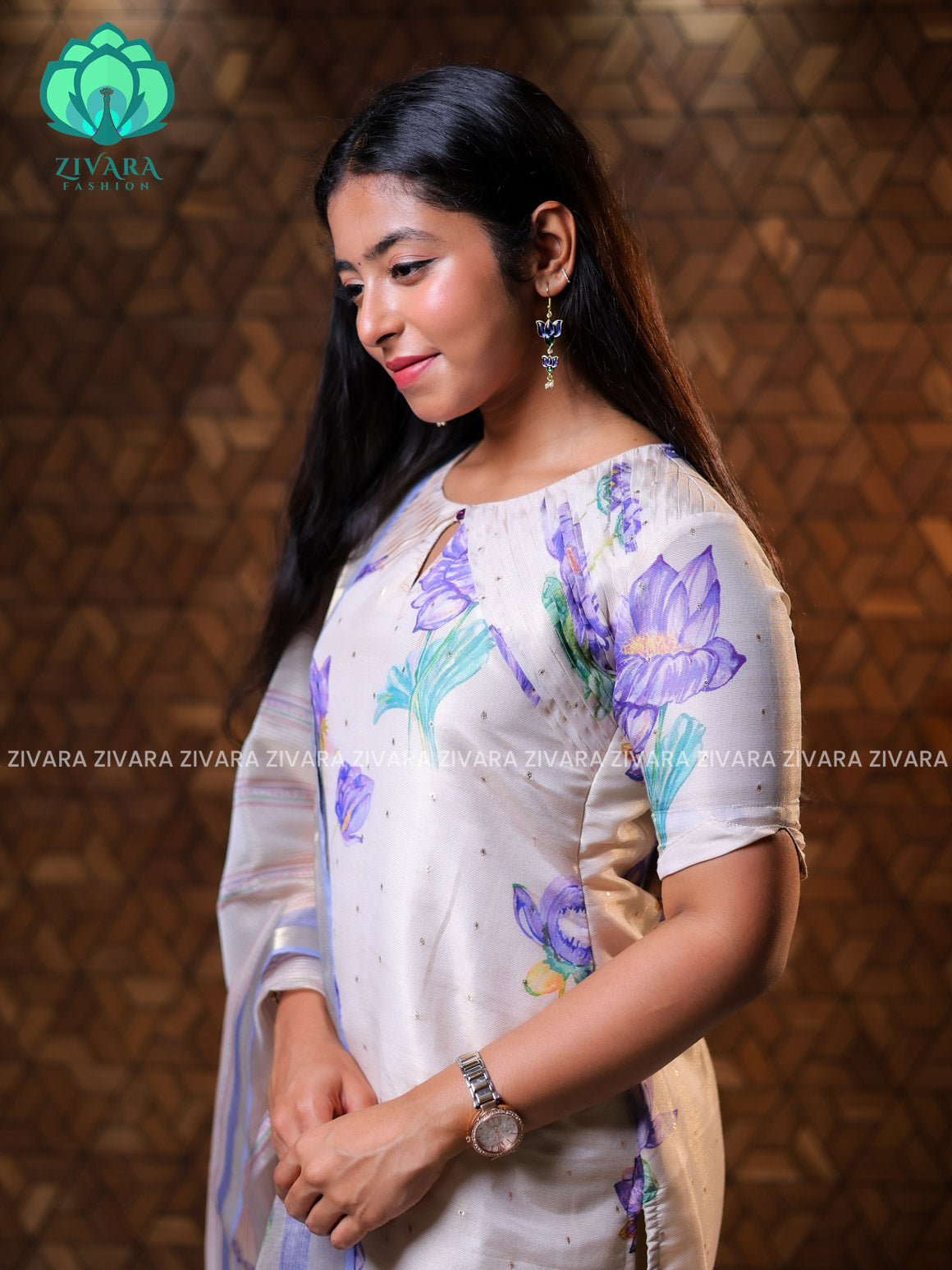KAMALAM- FESTIVE HOT SELLER EXCLUSIVE TOP AND DUPATTA SET for women- Label Zivara