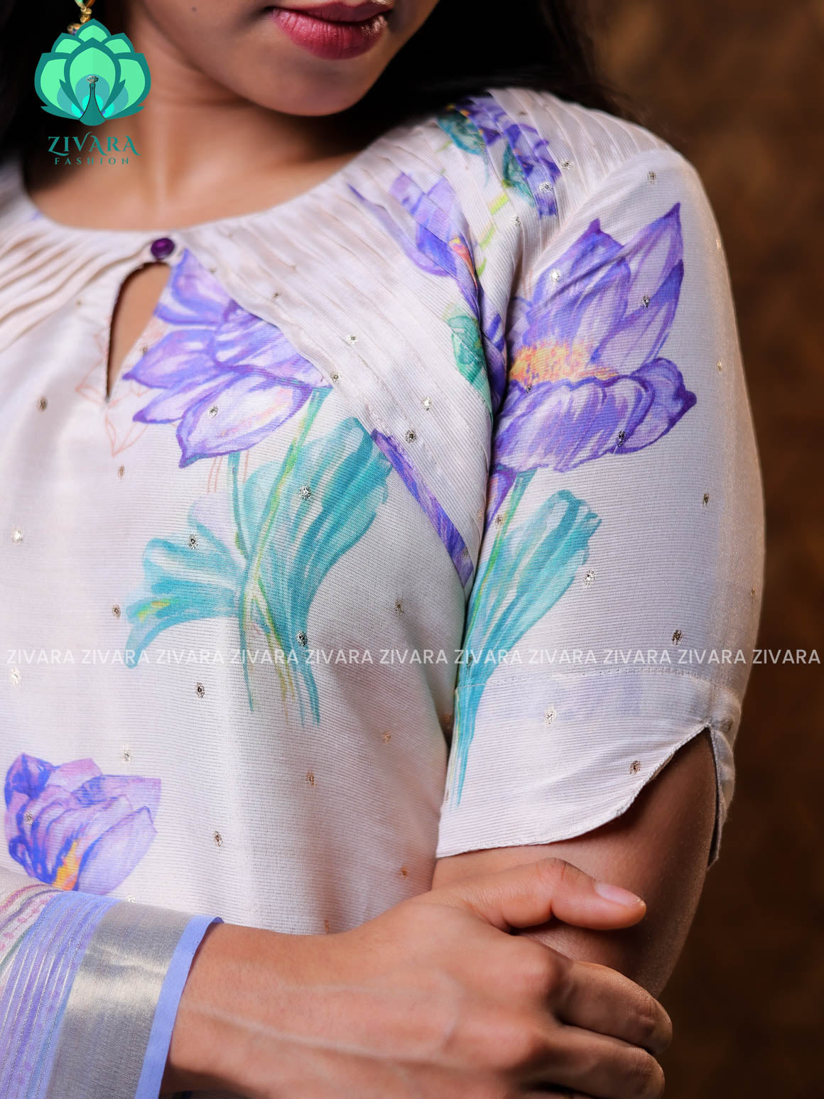 KAMALAM- FESTIVE HOT SELLER EXCLUSIVE TOP AND DUPATTA SET for women- Label Zivara