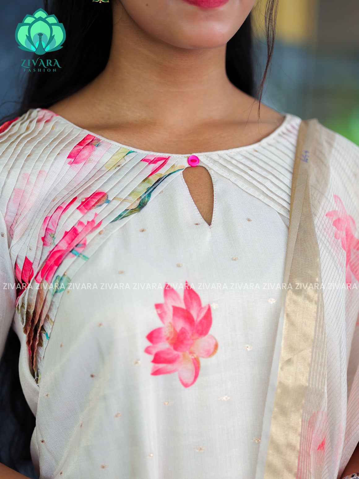 KAMALAM- FESTIVE HOT SELLER EXCLUSIVE TOP AND DUPATTA SET for women- Label Zivara