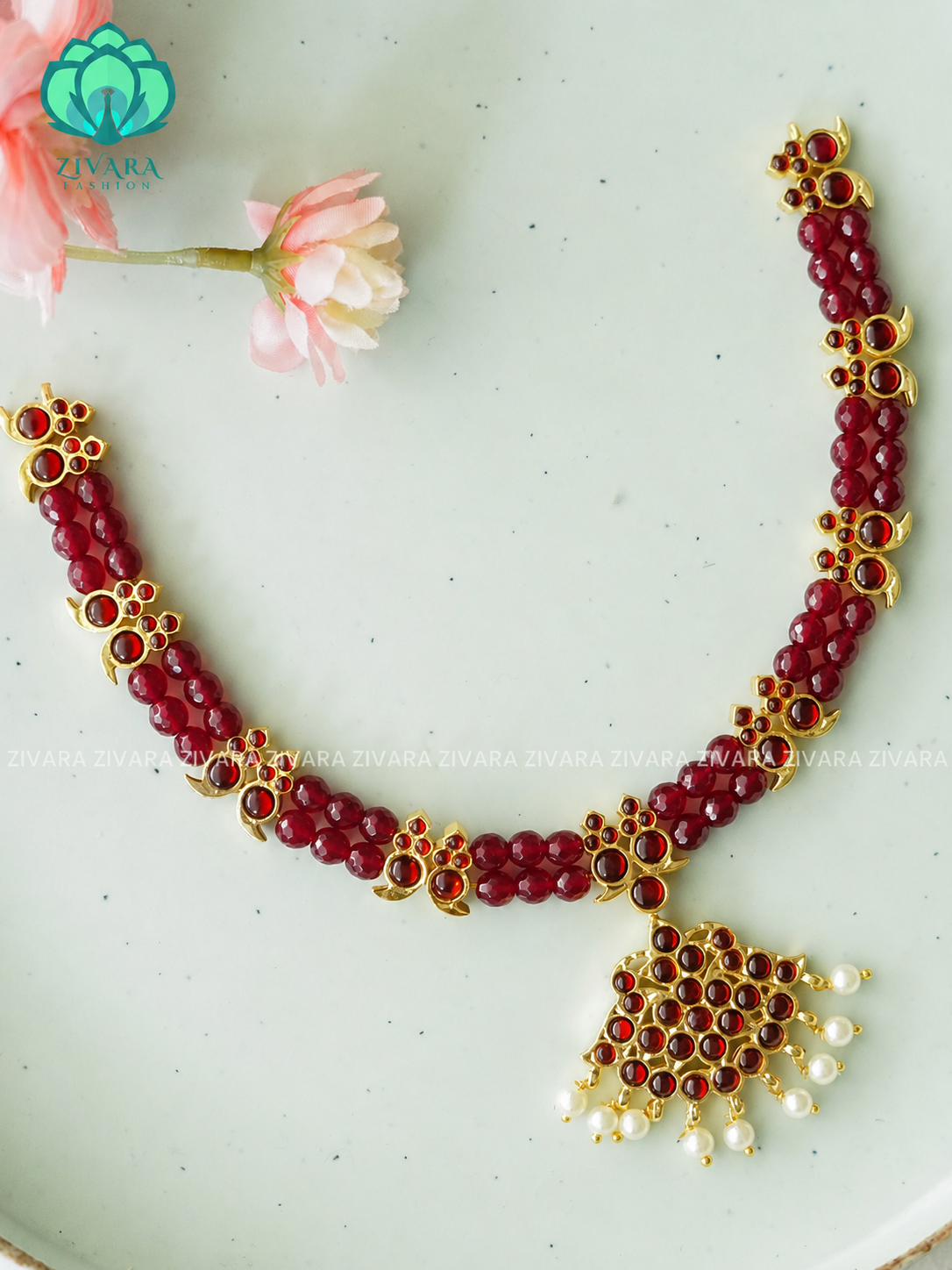 Ruby   -SANVI - HANDMADE NECKWEAR- latest kemp dance jewellery collection