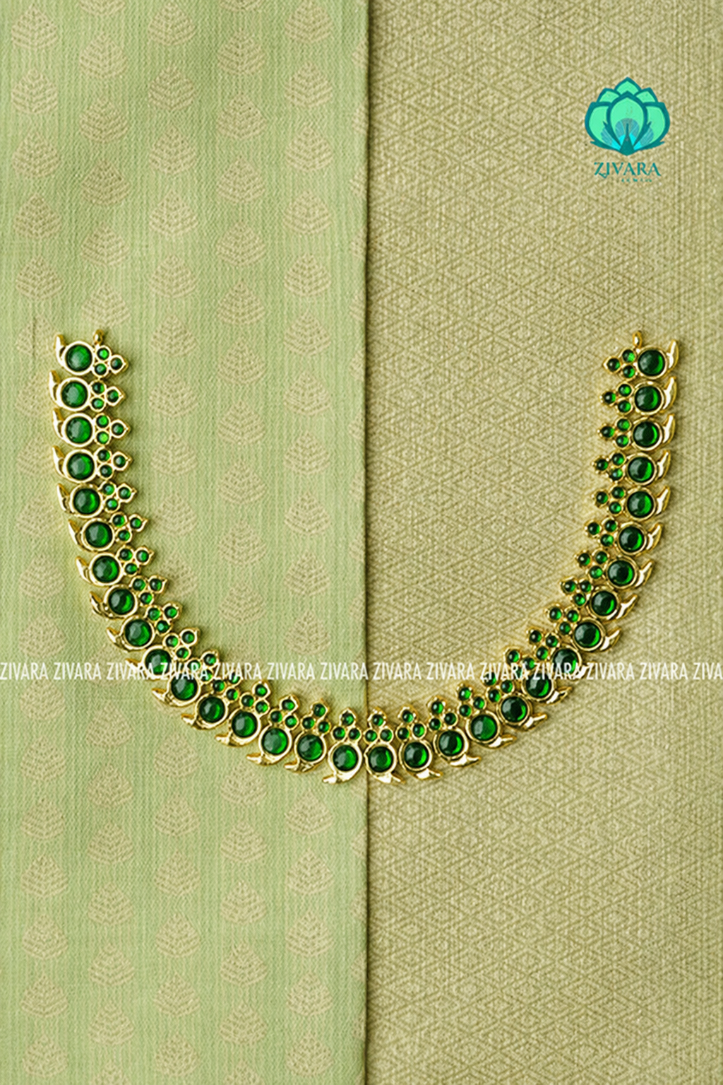 GREEN - PALLAVI - HANDMADE NECKWEAR- latest kemp dance jewellery collection