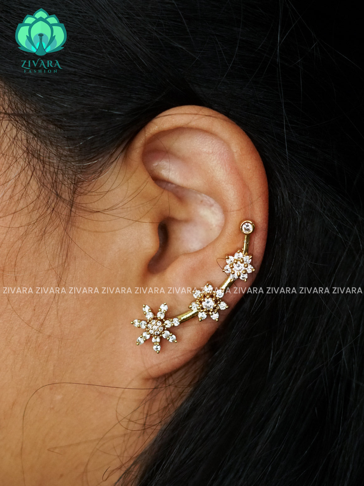 AD stone studs - latest jewellery collection- zivara fashion