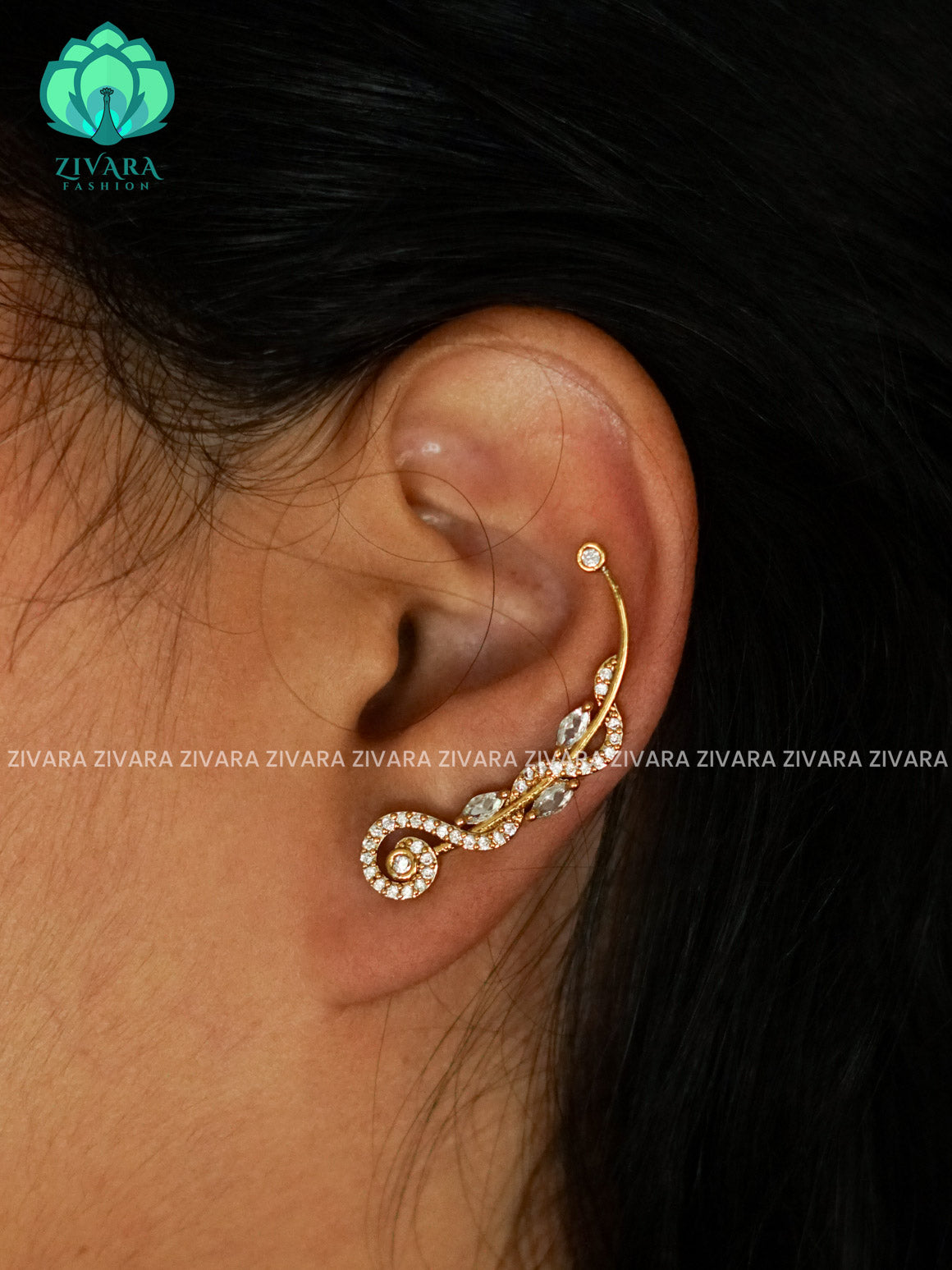 AD stone studs - latest jewellery collection- zivara fashion