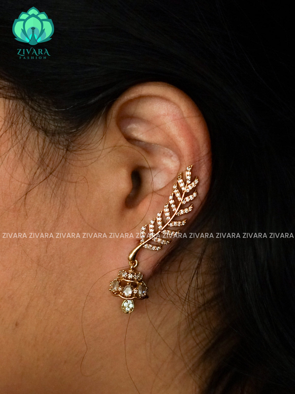AD stone studs - latest jewellery collection- zivara fashion