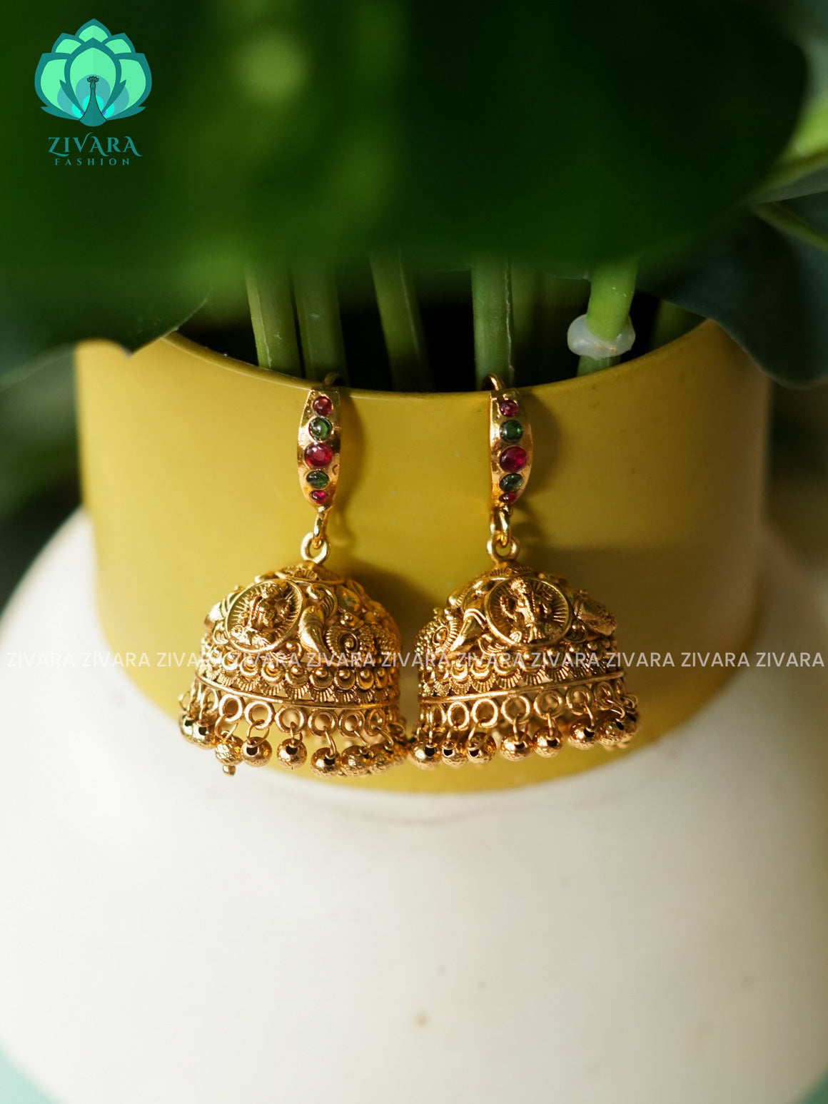 Simple hook jhumkas - latest jewellery collection- zivara fashion
