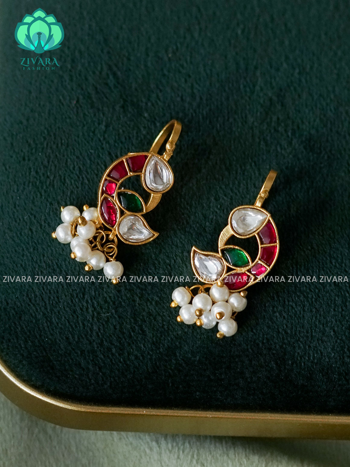 JADAU PEACOCK BUGADI - latest jewellery collection- zivara fashion