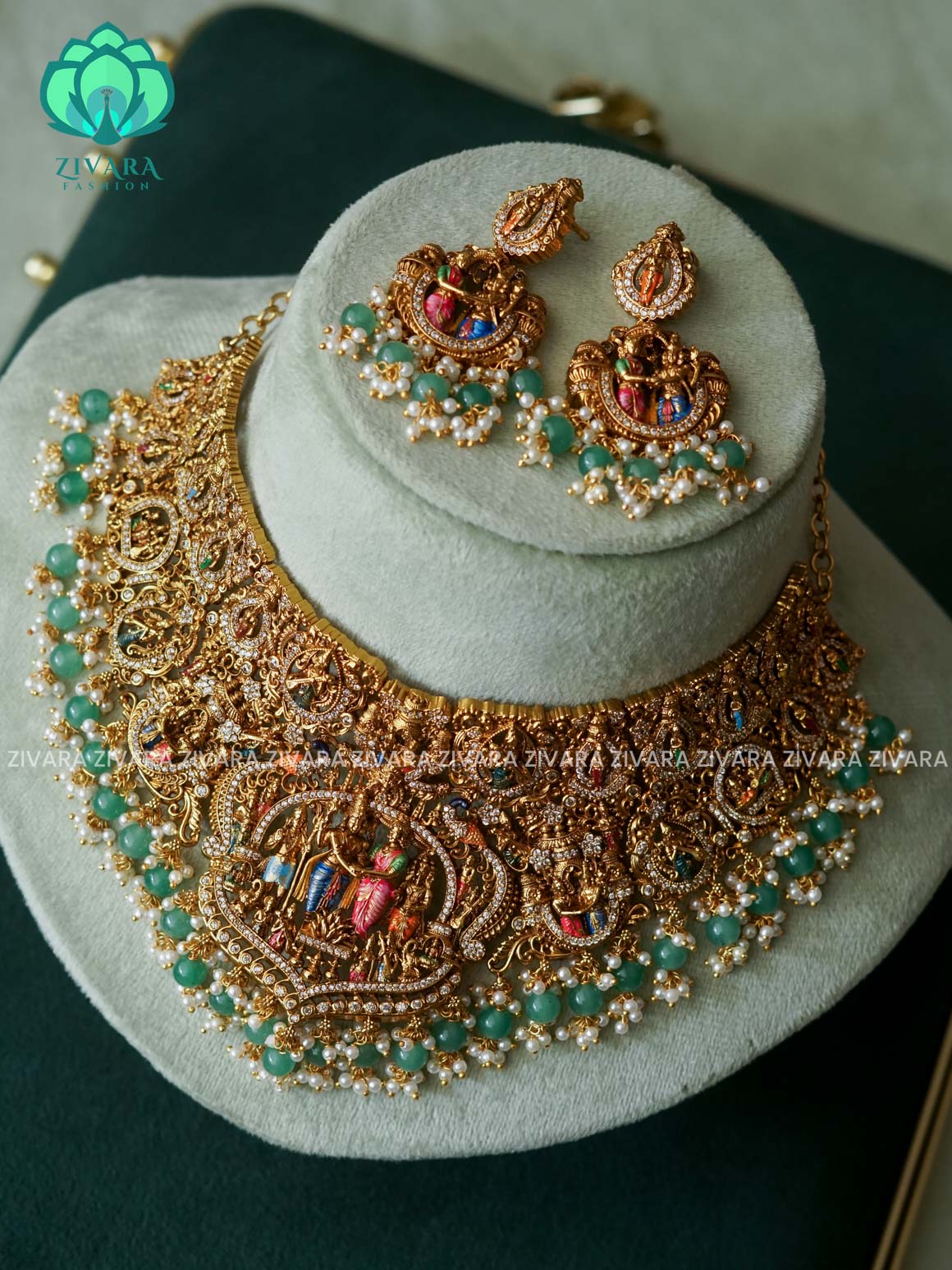 MADHURYA ORIGINAL SRINIVASA KALYAM CHOKER    -TRADITIONAL CHOKER COLLECTION WITH EARRINGS- LATEST JEWELLERY COLLECTION