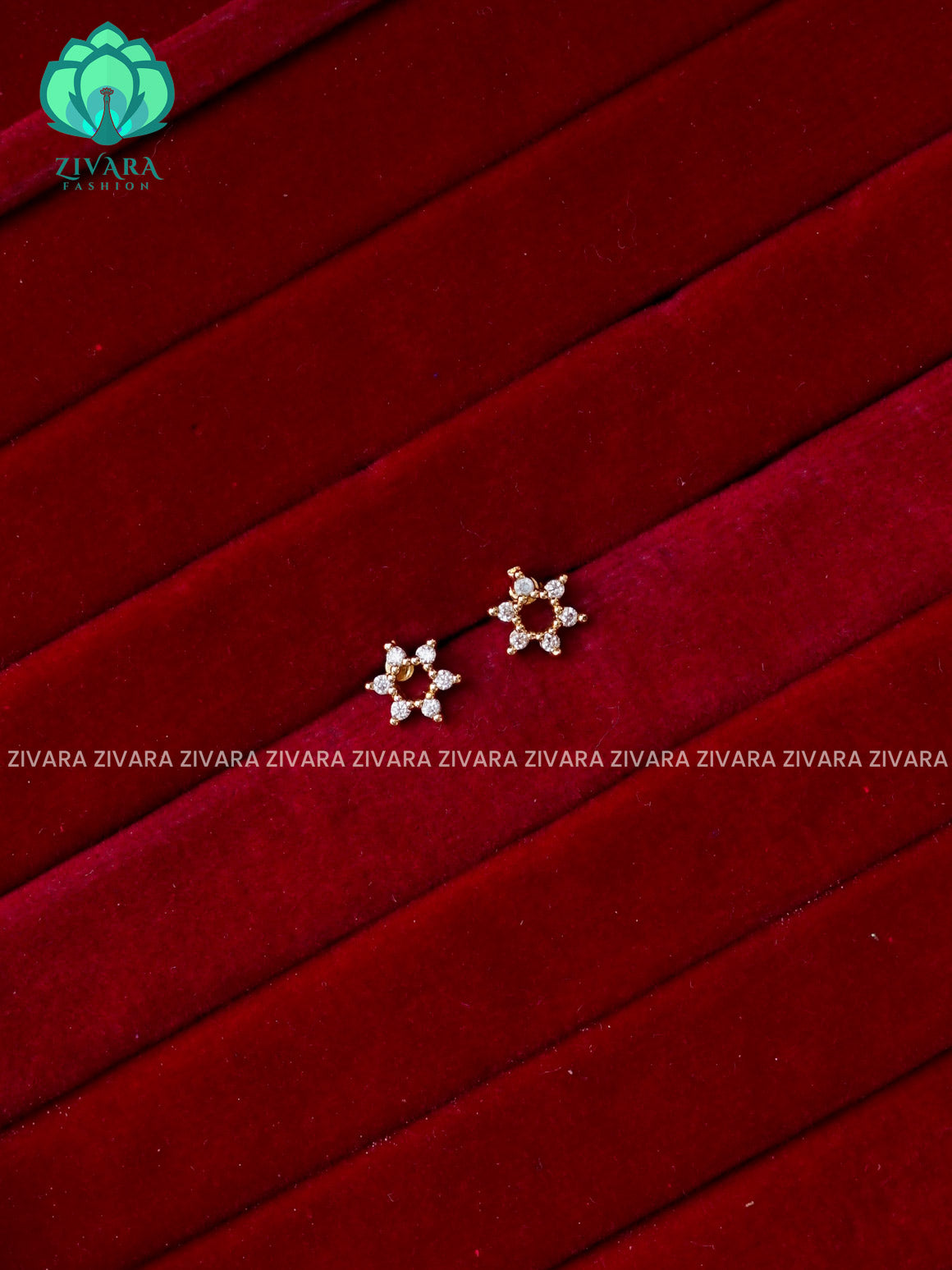 WHITE-STAR-VERY SMALL SIZE MULTI USAGE SCREW TYPE STUDS  - latest jewellery collection- zivara fashion