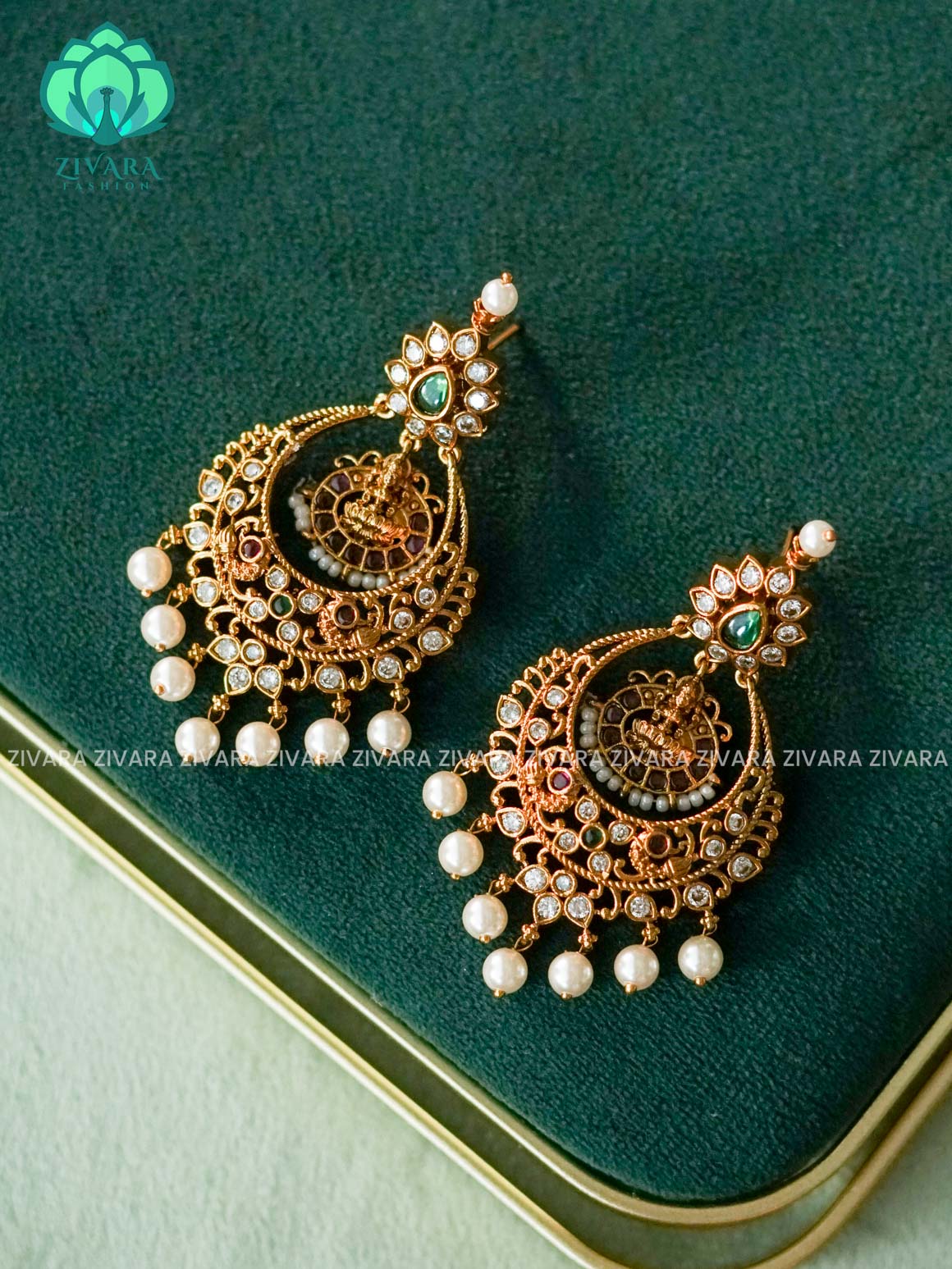 DIYA -  TEMPLE BALI  -  PREMIUM MATTE polish BALI- latest jewellery collection- zivara fashion
