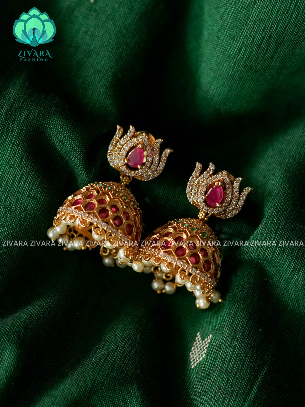 MOTIF FREE  MEDIUM SIZE Hotselling  jhumka - latest trending collection