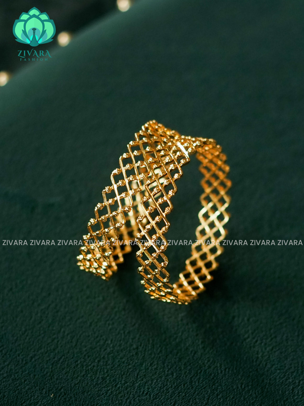 2 PIECE GOLD POLISH SIMPLE BANGLES - Premium quality daily use bangles - Zivara fashion