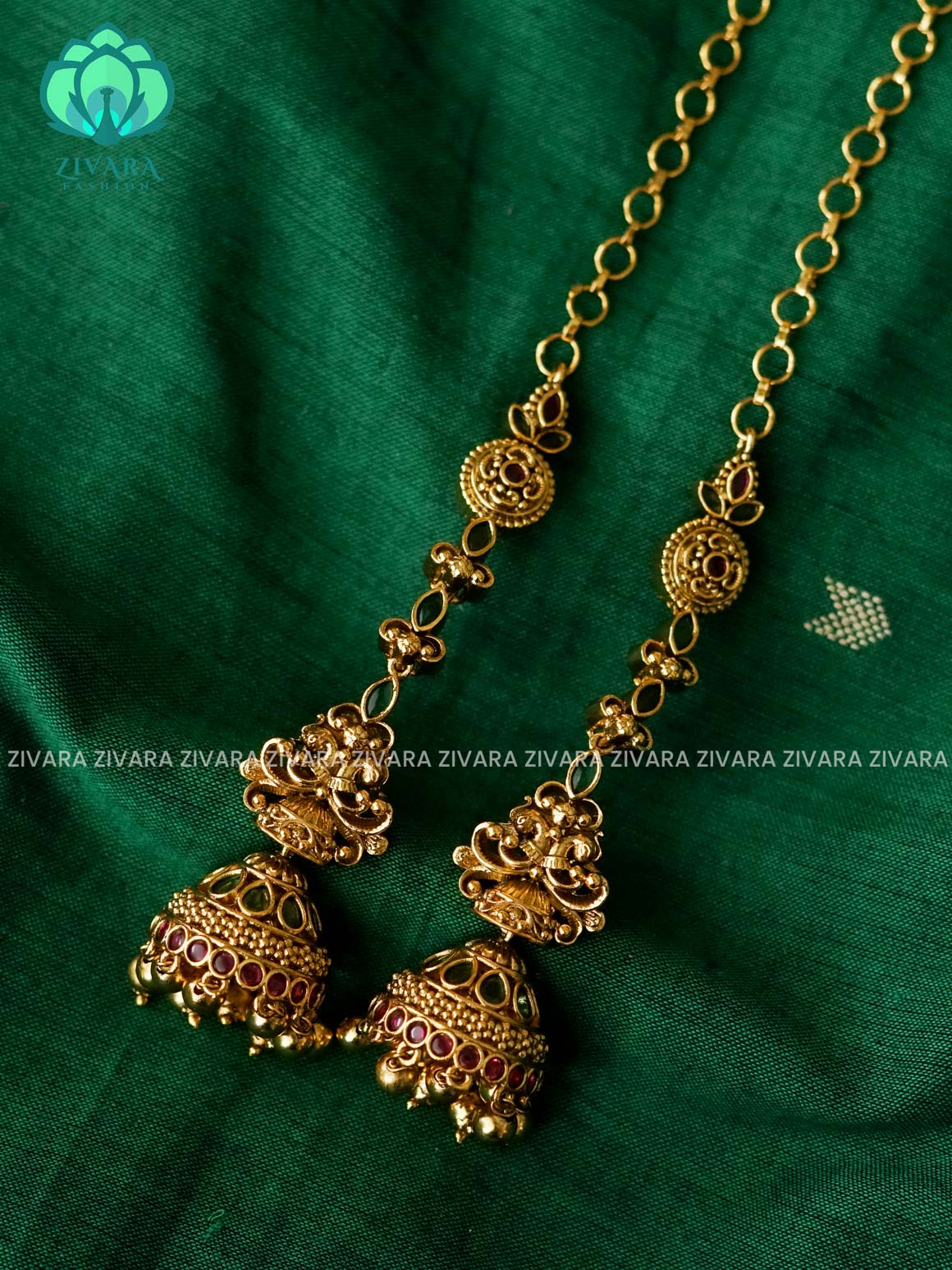 BRIDAL  PEACOCK JHUMKA WITH MAATAL  - latest trending collection - ZIVARA FASHION