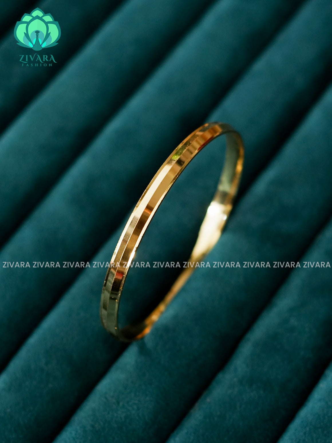 1 PIECE MEN'S KADA - micro gold polish - Premium quality daily use bangles - Zivara fashion
