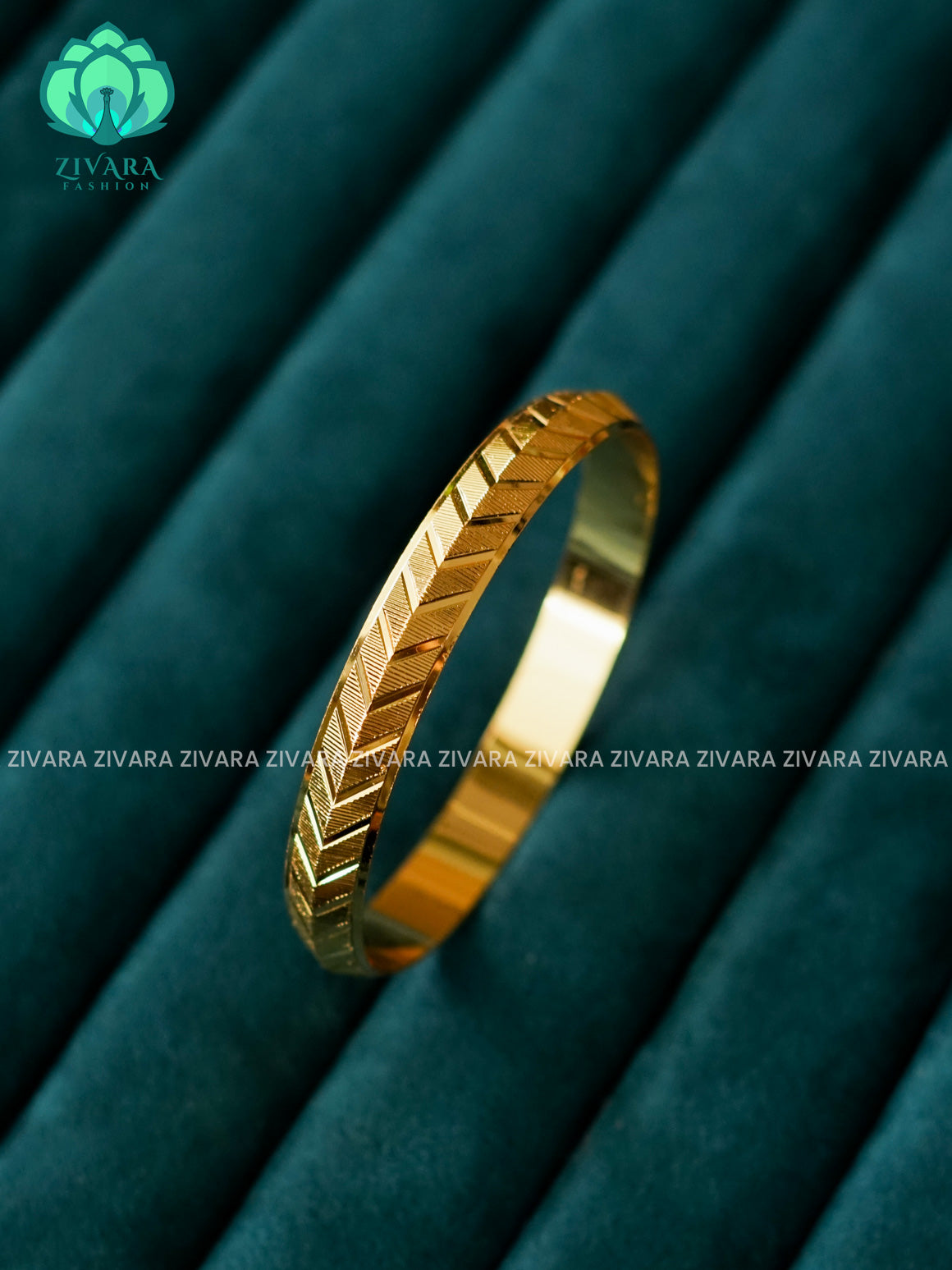 1 PIECE MEN'S KADA - micro gold polish - Premium quality daily use bangles - Zivara fashion