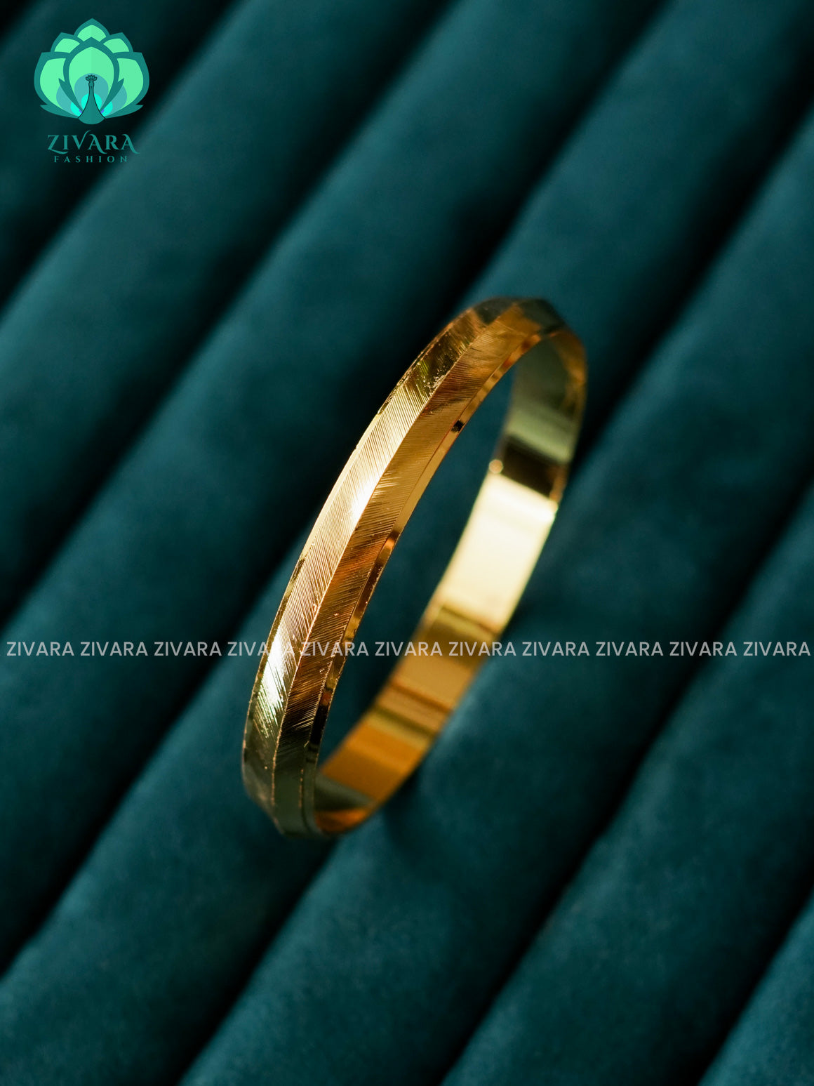 1 PIECE MEN'S KADA - micro gold polish - Premium quality daily use bangles - Zivara fashion