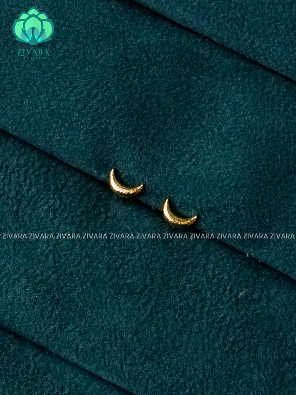 ZYRA- Moon -VERY SMALL SIZE MULTI USAGE SCREW TYPE STUDS  - latest jewellery collection- zivara fashion