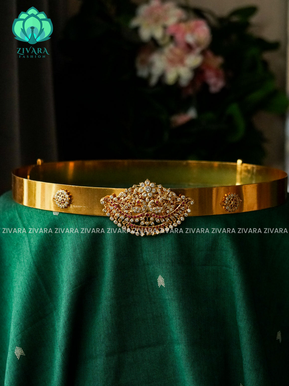 ADULTS impon ADJUSTABLE HIPBELT (28 to 38) INCHES  Latest South indian premium quality hipbelt collection- Zivara Fashion