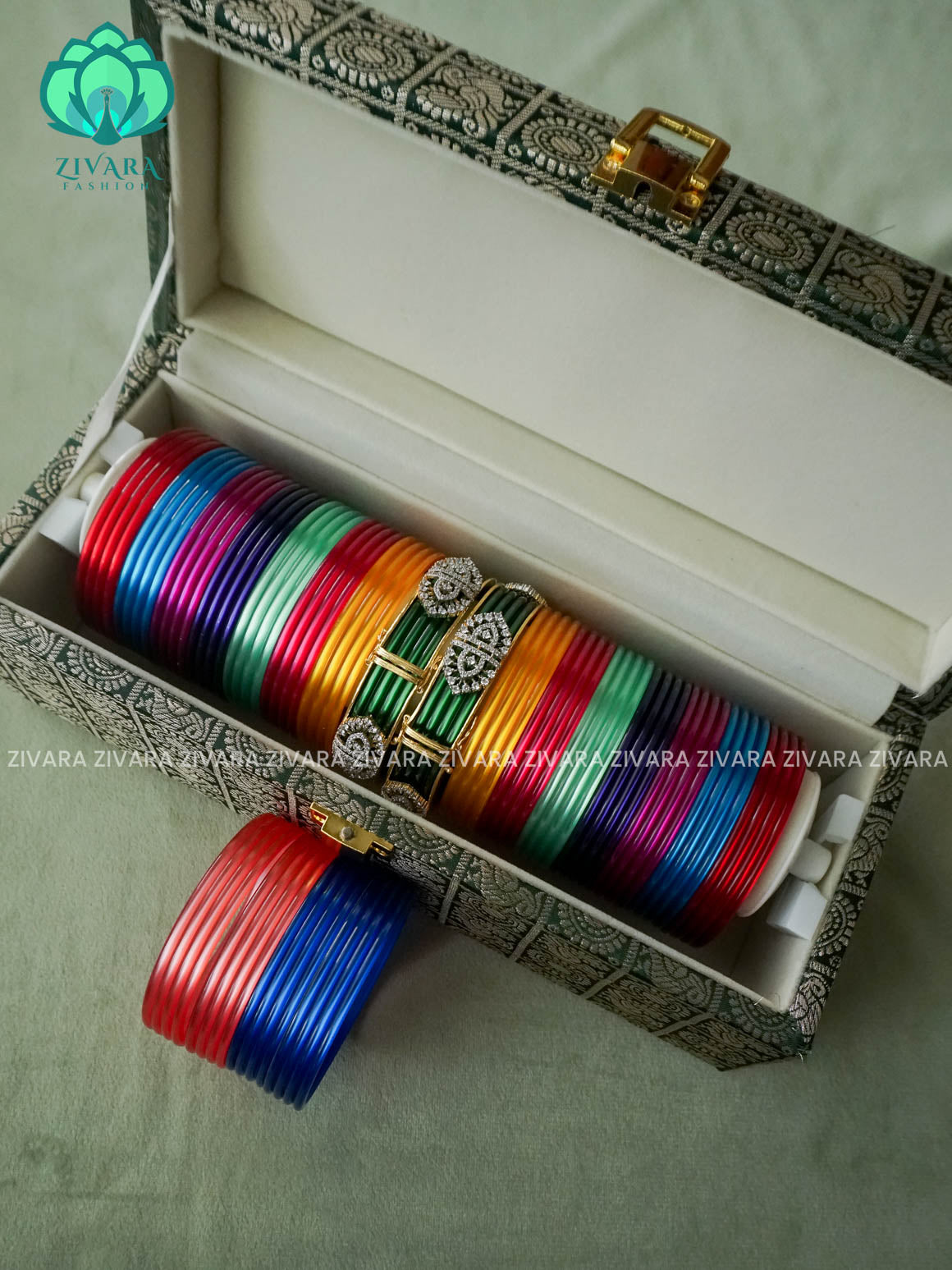 10 SET OF ZYRA INTERCHANGEABLE  BANGLES  - Premium quality daily use bangles - Zivara fashion