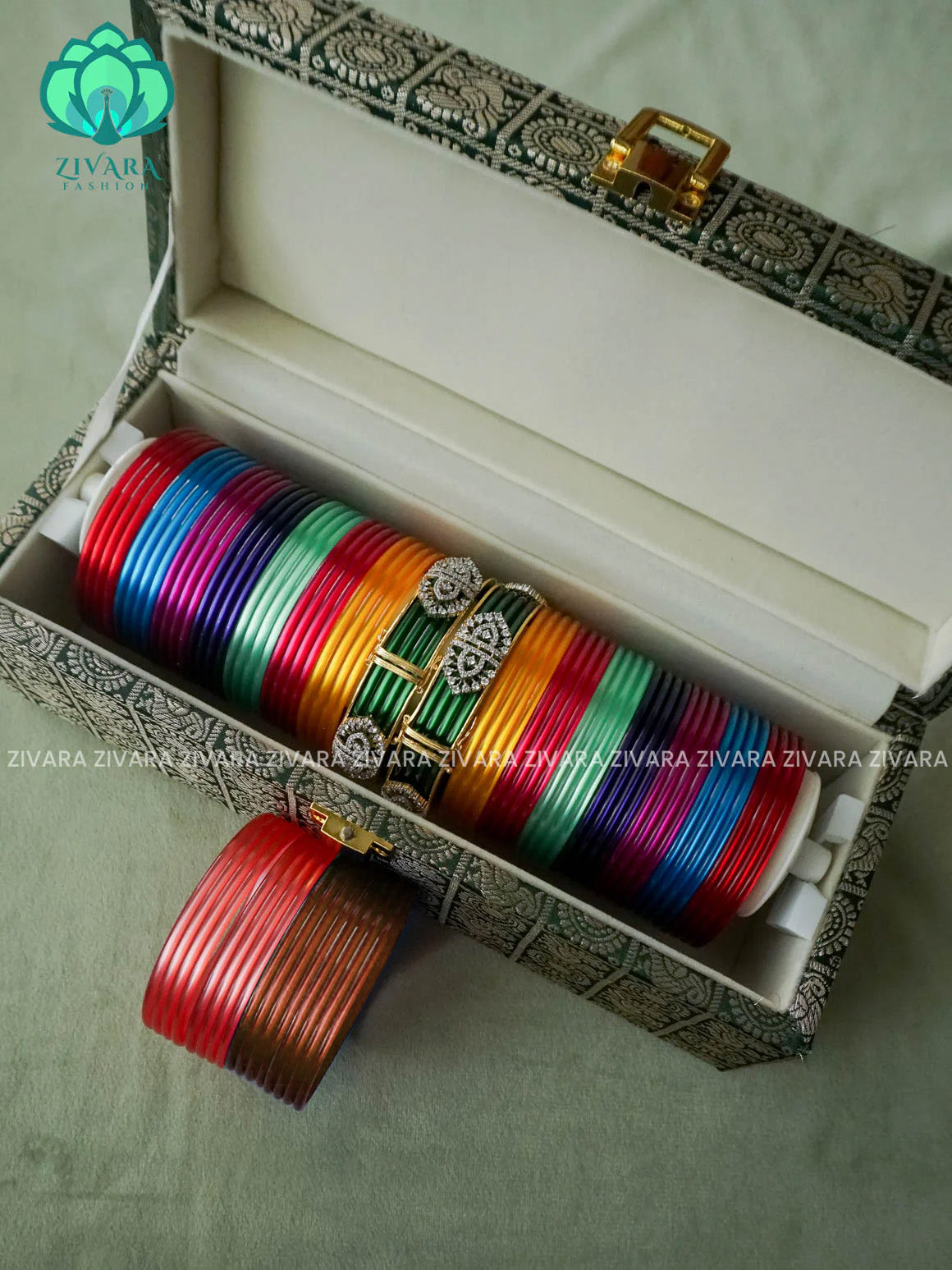 10 SET OF ZYRA INTERCHANGEABLE  BANGLES  - Premium quality bangles - Zivara fashion