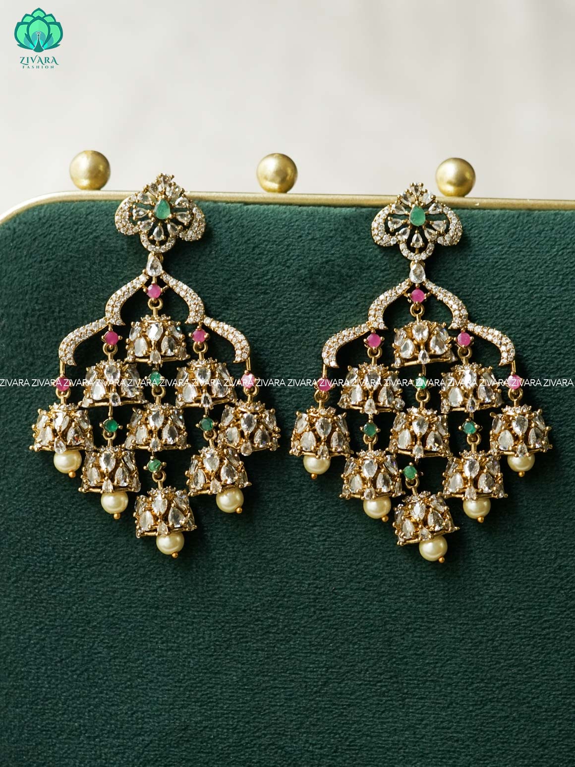 EXUBERANT 9 JHUMKA BALI - TRADITIONAL PREMIUM MATTE  polish JHUMKA - zivara fashion