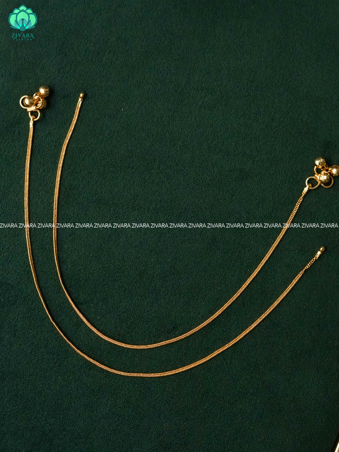 Trending 10.5 inch anklets for women- latest jewellery- ZIVARA FASHION