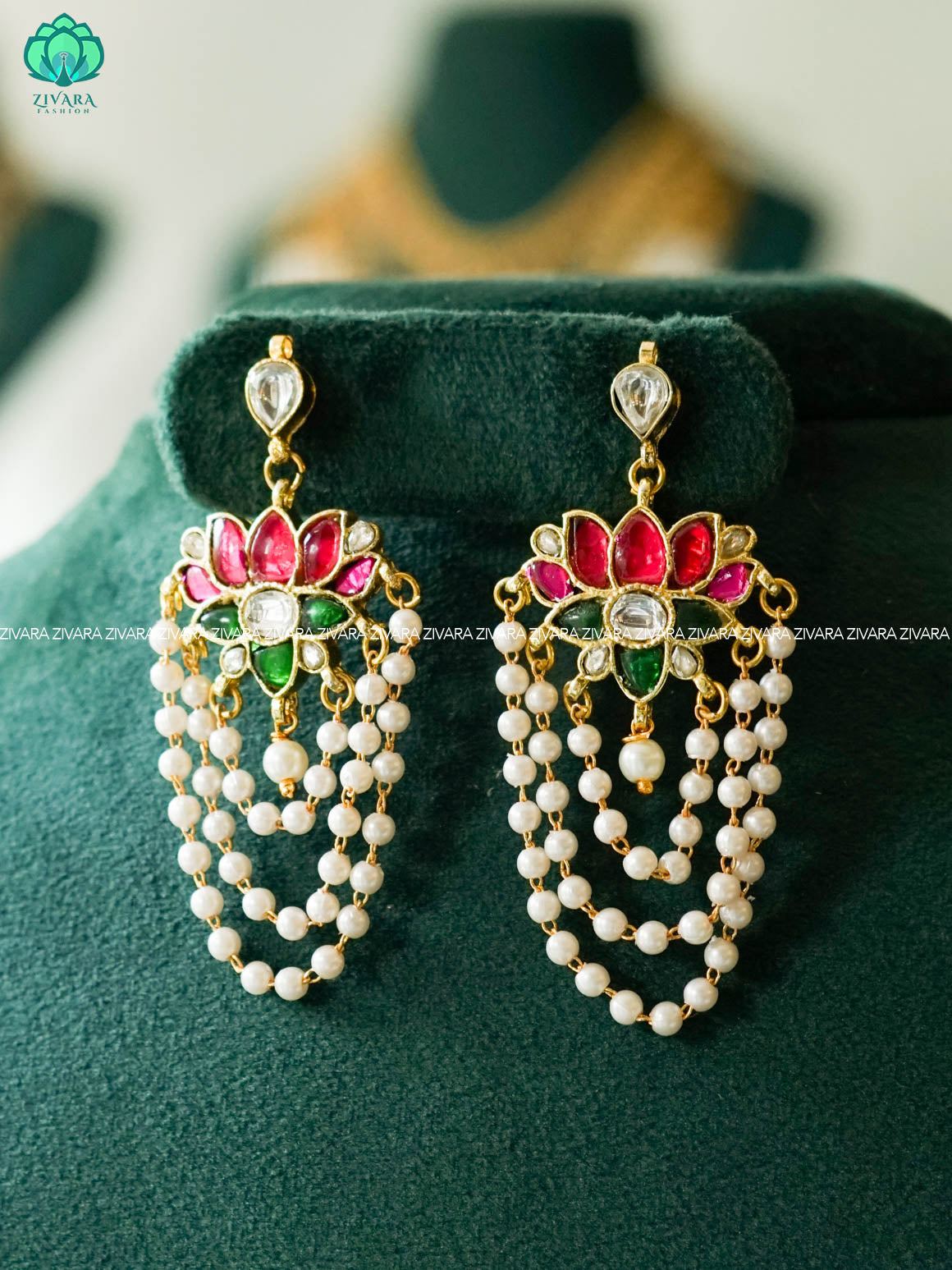JADAVU LOTUS EARRINGS - latest kemp dance jewellery collection