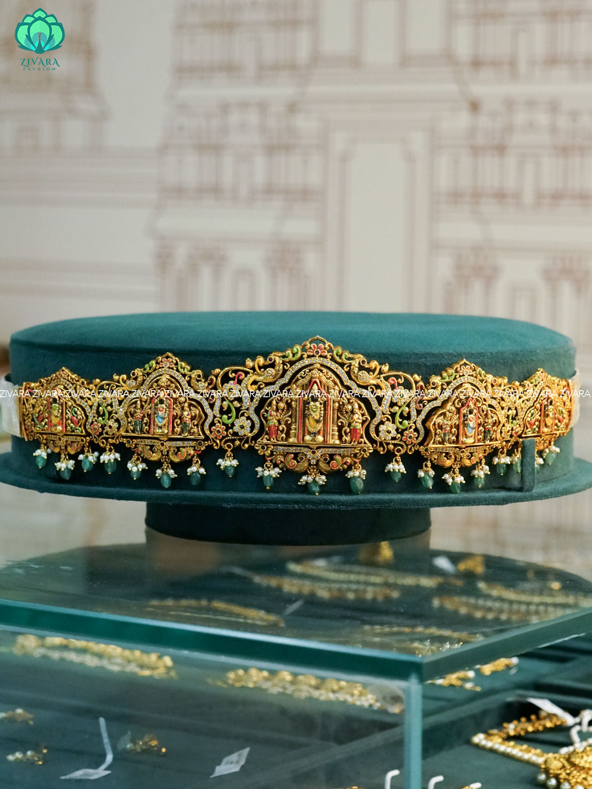 MADHURYA HANDPAINTED - DOUBLE SIDE HIPBELT-ZIVARA FASHION