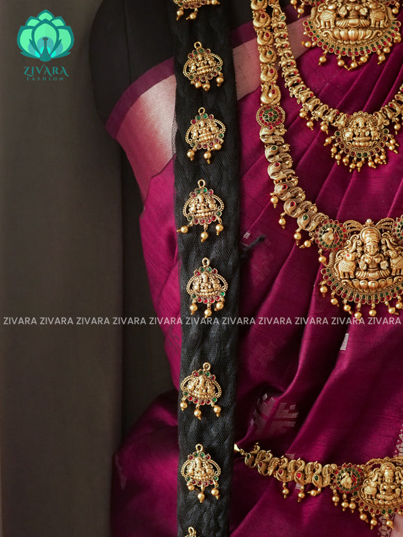 BUDGET FRIENDLY - TEMPLE -Full bridal set series - Matte finish bridal sets - Zivara Fashion