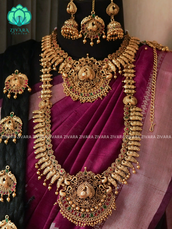 BUDGET FRIENDLY - NON TEMPLE -Full bridal set series - Matte finish bridal sets - Zivara Fashion