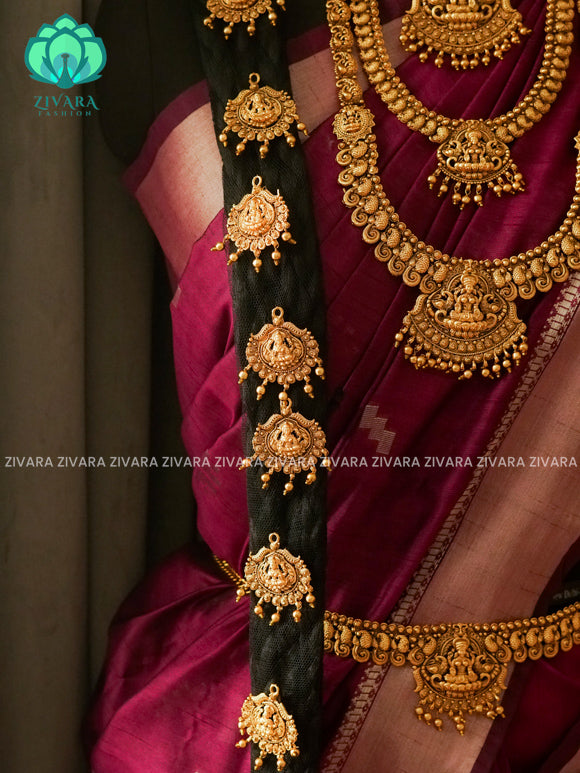 BUDGET FRIENDLY - TEMPLE -Full bridal set series - Matte finish bridal sets - Zivara Fashion