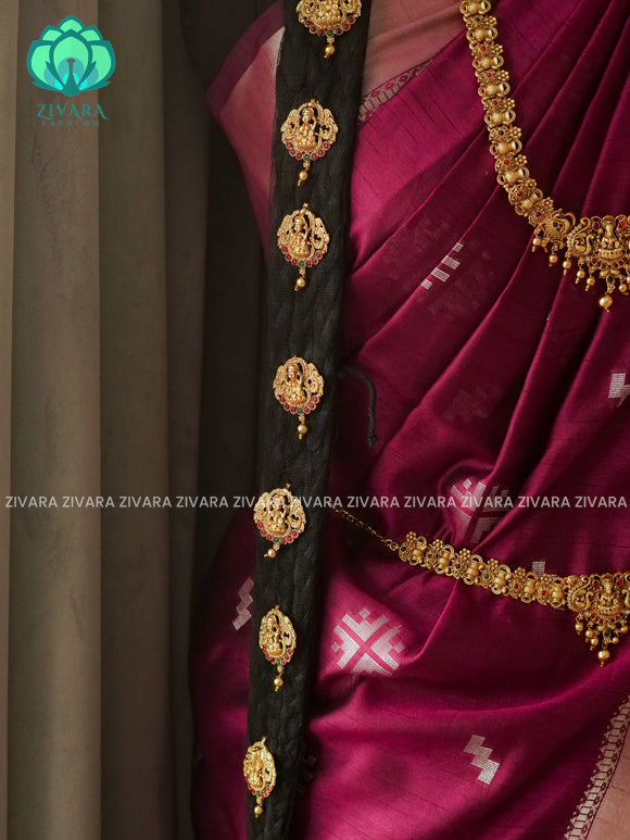 BUDGET FRIENDLY - TEMPLE -Full bridal set series - Matte finish bridal sets - Zivara Fashion