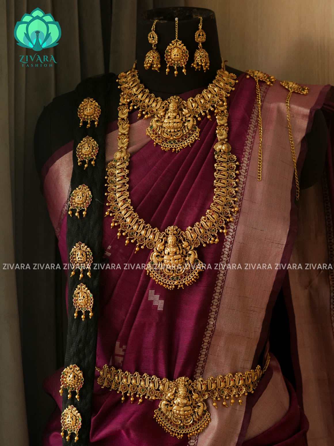 BUDGET FRIENDLY - NON TEMPLE -Full bridal set series - Matte finish bridal sets - Zivara Fashion