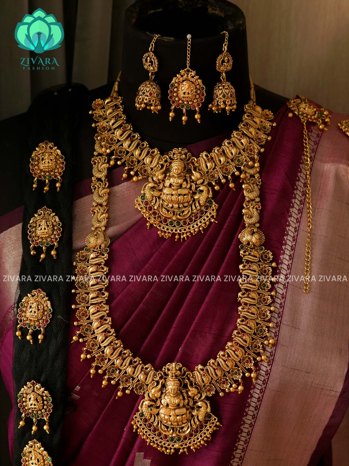 BUDGET FRIENDLY - NON TEMPLE -Full bridal set series - Matte finish bridal sets - Zivara Fashion