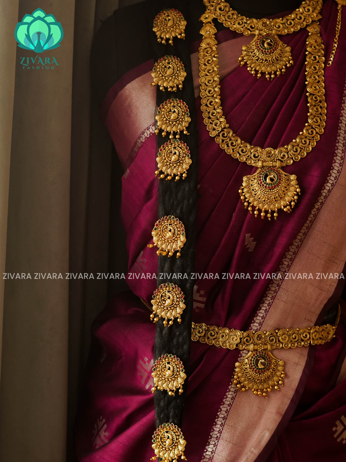 BUDGET FRIENDLY - NON TEMPLE -Full bridal set series - Matte finish bridal sets - Zivara Fashion