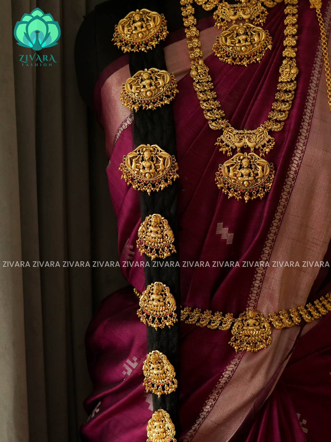 BUDGET FRIENDLY - TEMPLE -Full bridal set series - Matte finish bridal sets - Zivara Fashion