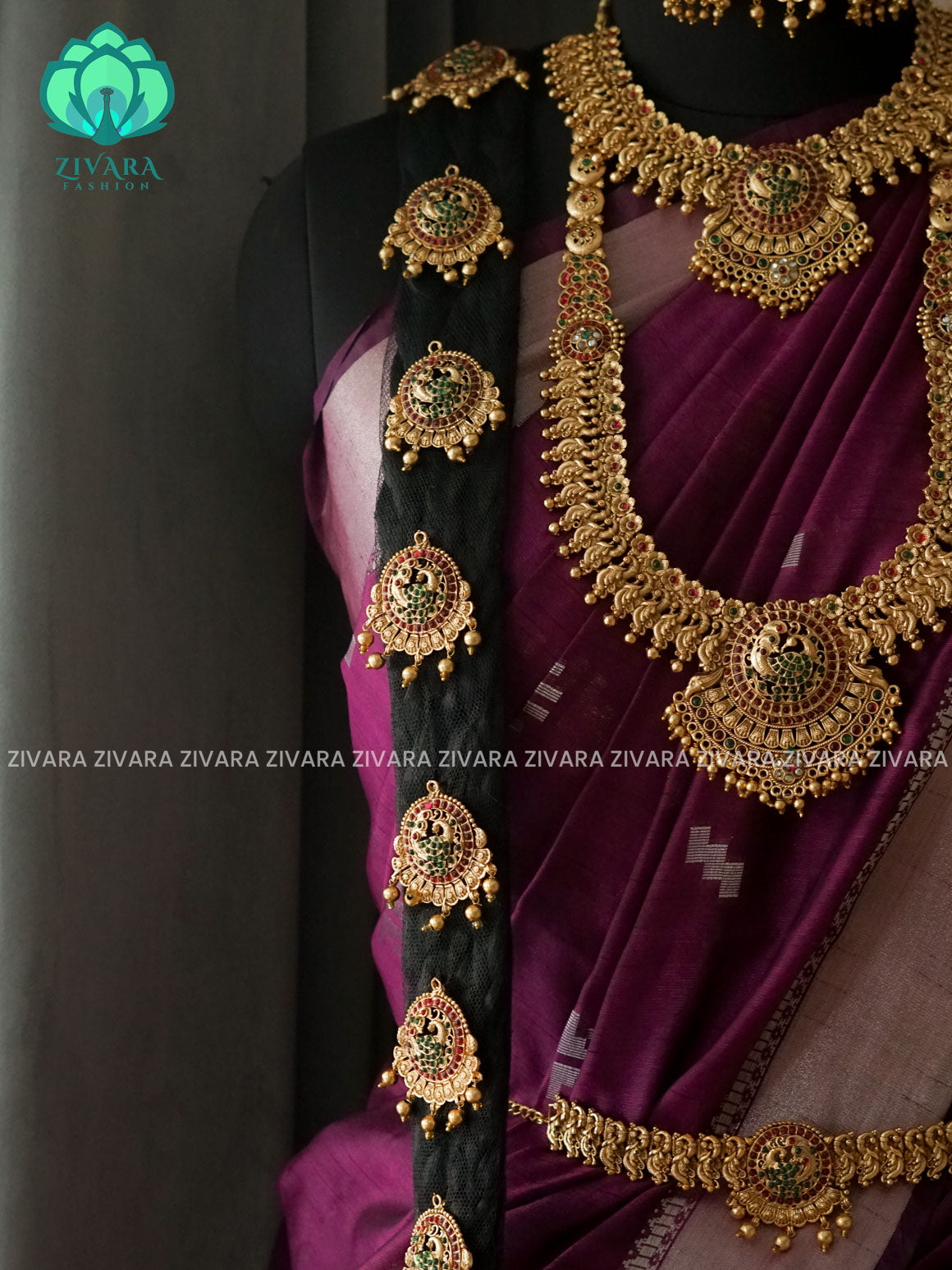 BUDGET FRIENDLY - NON TEMPLE -Full bridal set series - Matte finish bridal sets - Zivara Fashion