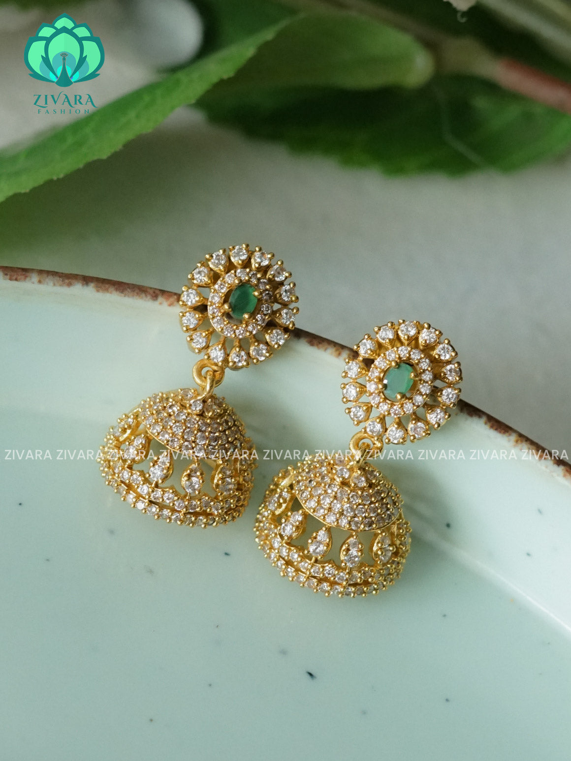 Small size kids friendly - TRADITIONAL PREMIUM MATTE  polish JHUMKA- latest jewellery collection- zivara fashioN