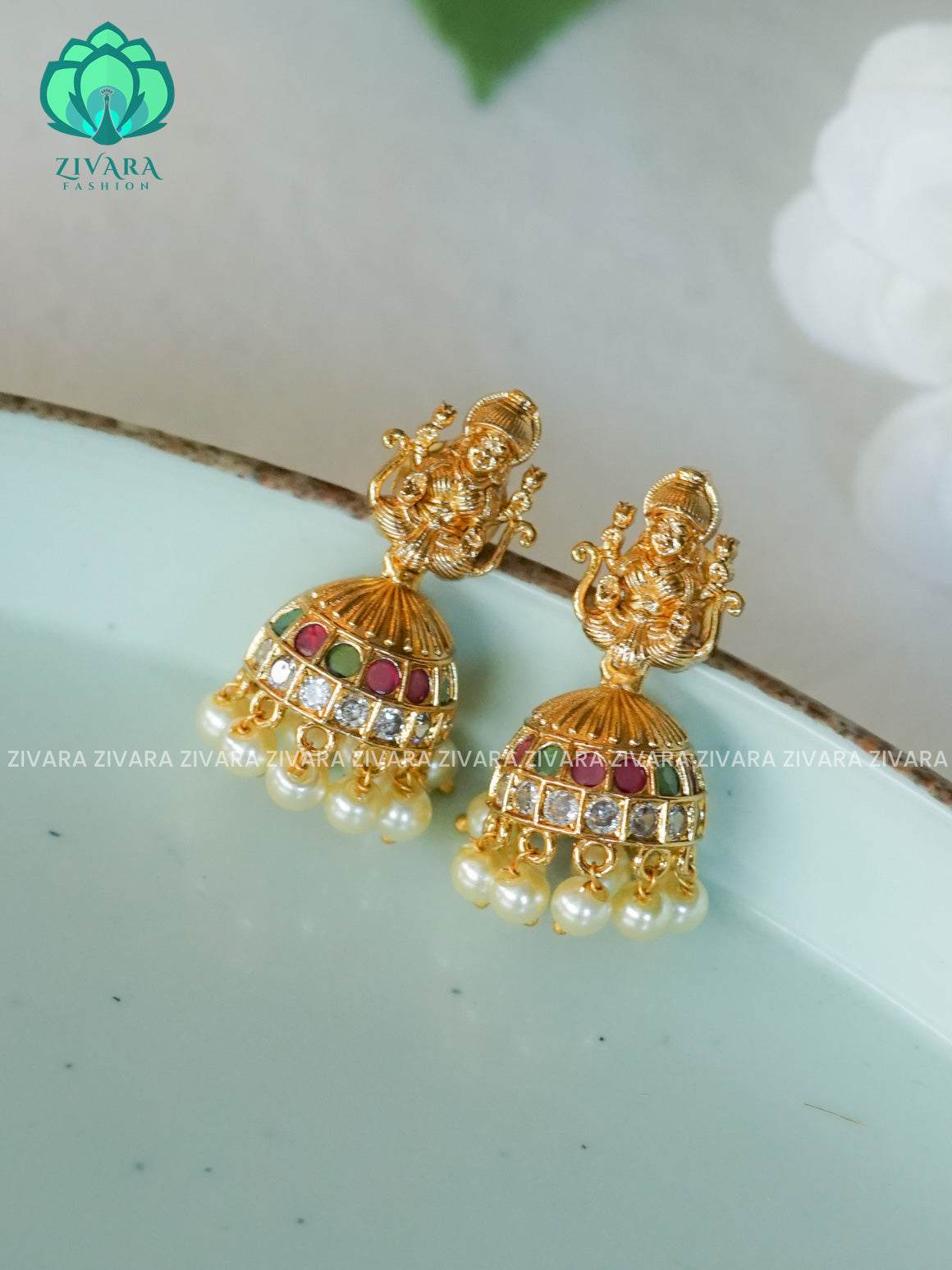 KIDS FRIENDLY  - TRADITIONAL PREMIUM MATTE  polish JHUMKA- latest jewellery collection- zivara fashion