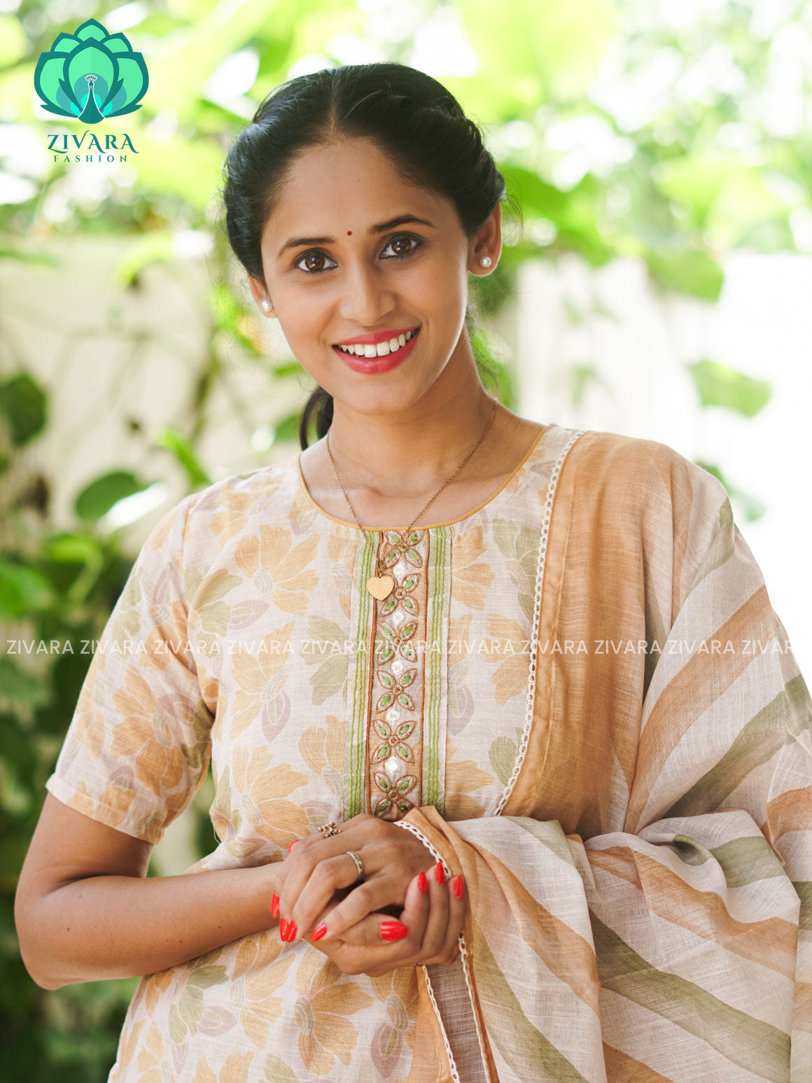 MANASA - YELLOW - HANDLOOM SEMI LINEN PATCH WORK - SALWAR SUIT WITH DUPATTA - LABEL ZIVARA