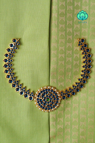 BLUE- POOJA - HANDMADE NECKWEAR- latest kemp dance jewellery collection