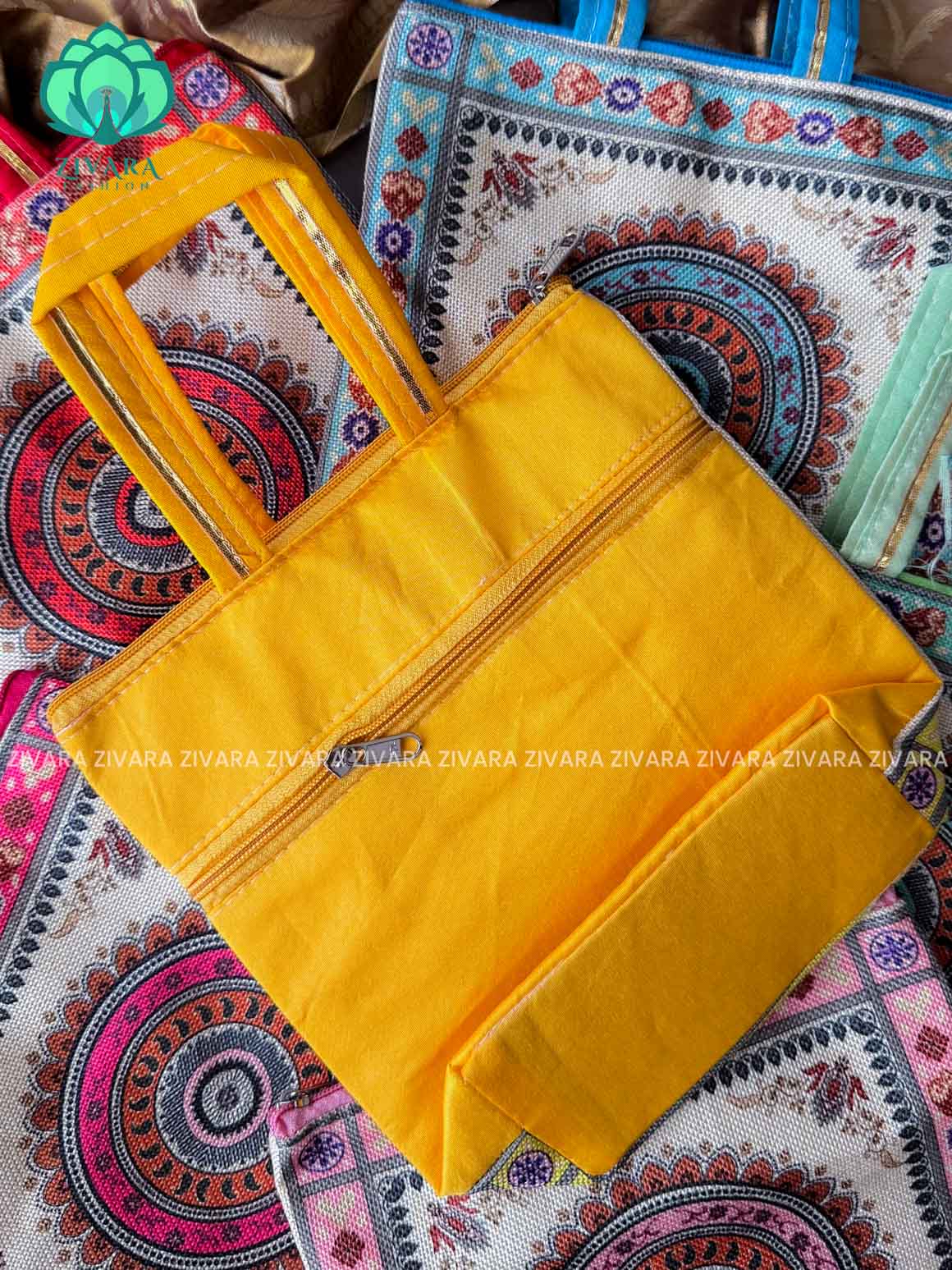 1 PIECE RANDOM PRINT COLOURFUL  NAVARATRI RETURN GIFT - ZIVARA FASHION
