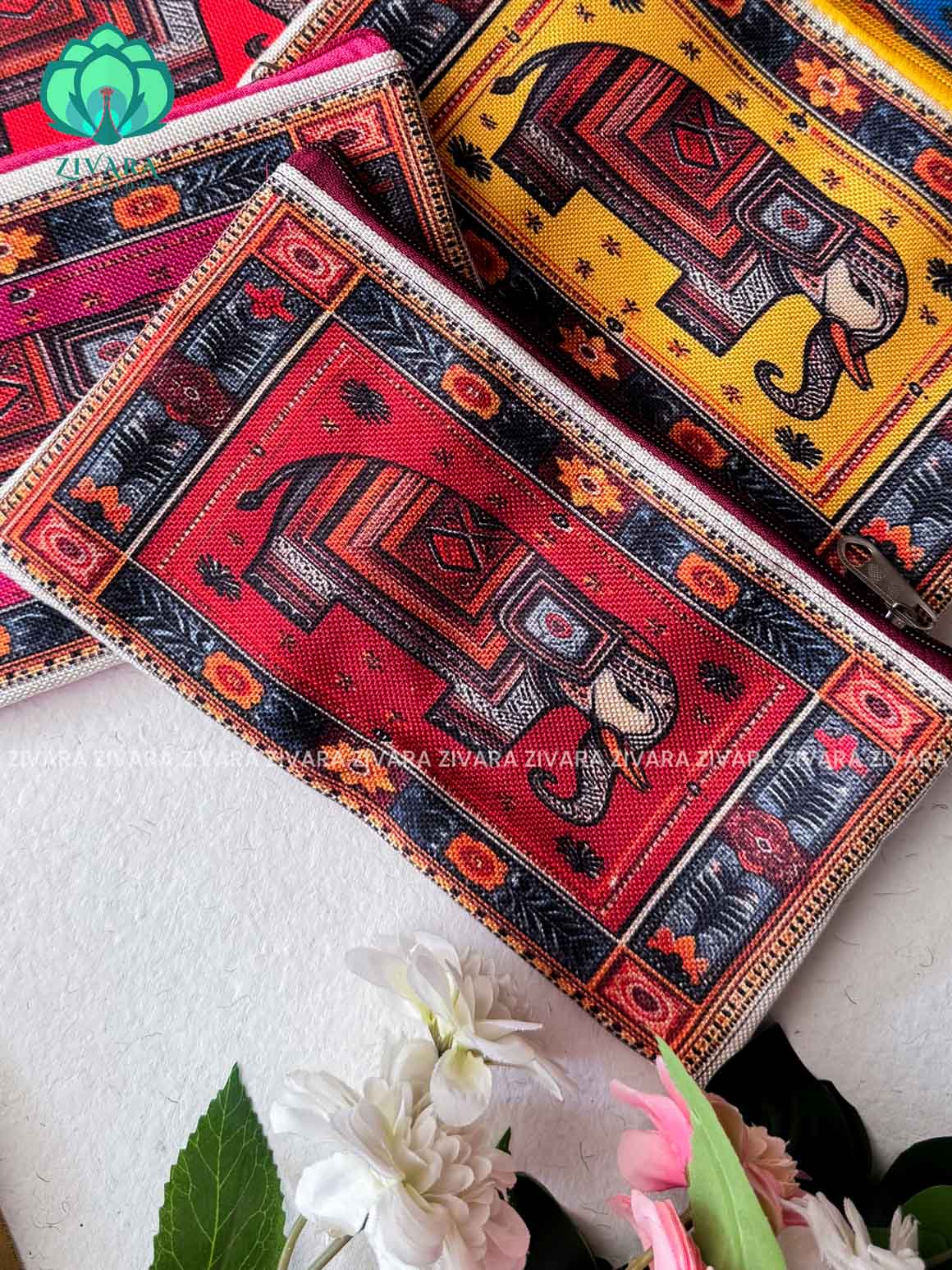 1 PIECE RANDOM PRINT COLOURFUL  NAVARATRI RETURN GIFT PURSE - ZIVARA FASHION